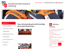 Tablet Screenshot of kfv-altoetting.de